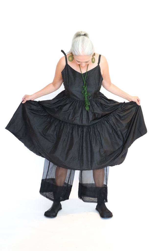 Krista Larson Organza Pintucked Pants | ATELIER957