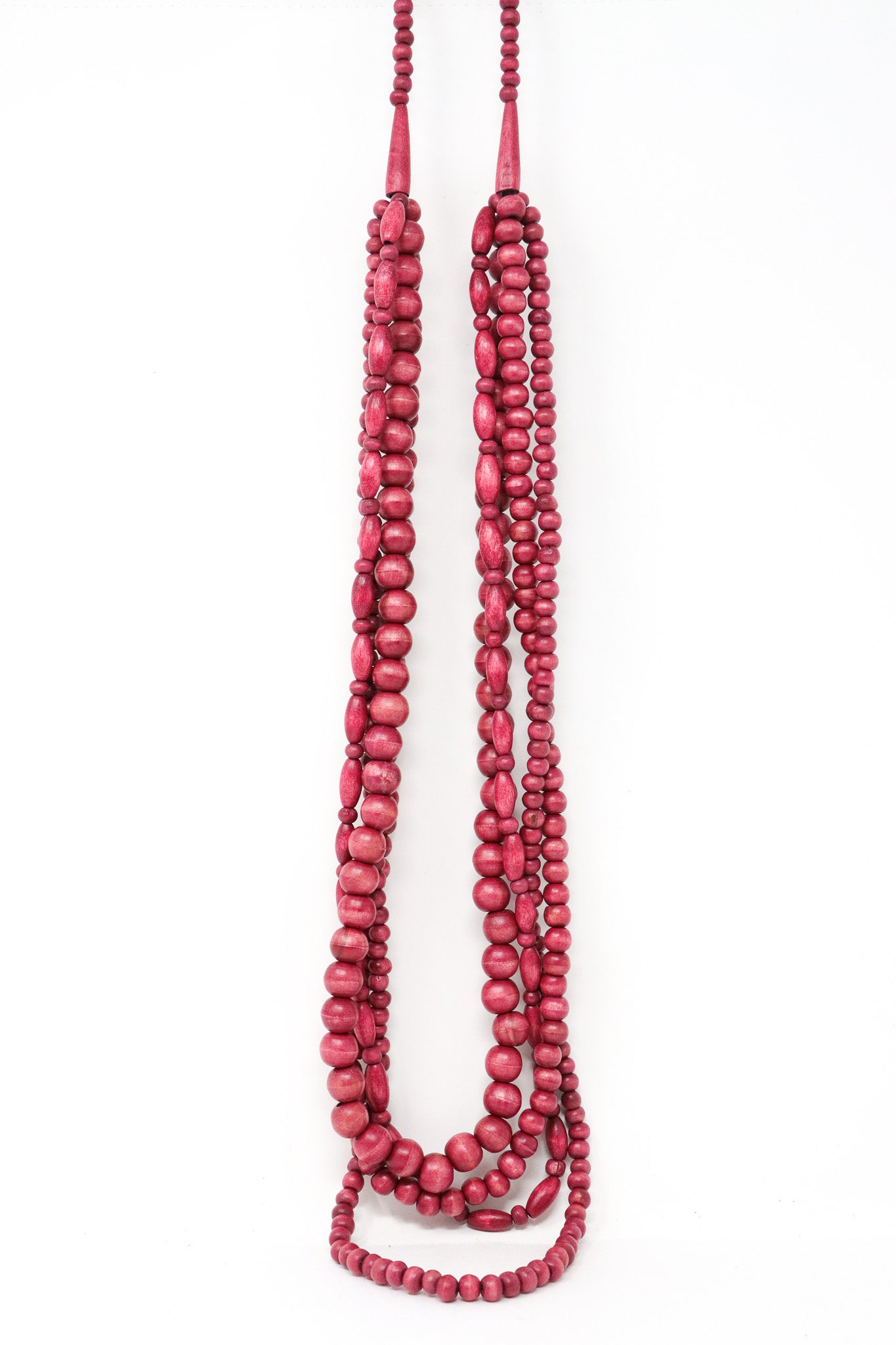 Sally Bass Layered Wooden Beads Necklace (4 Colors) | ATELIER957