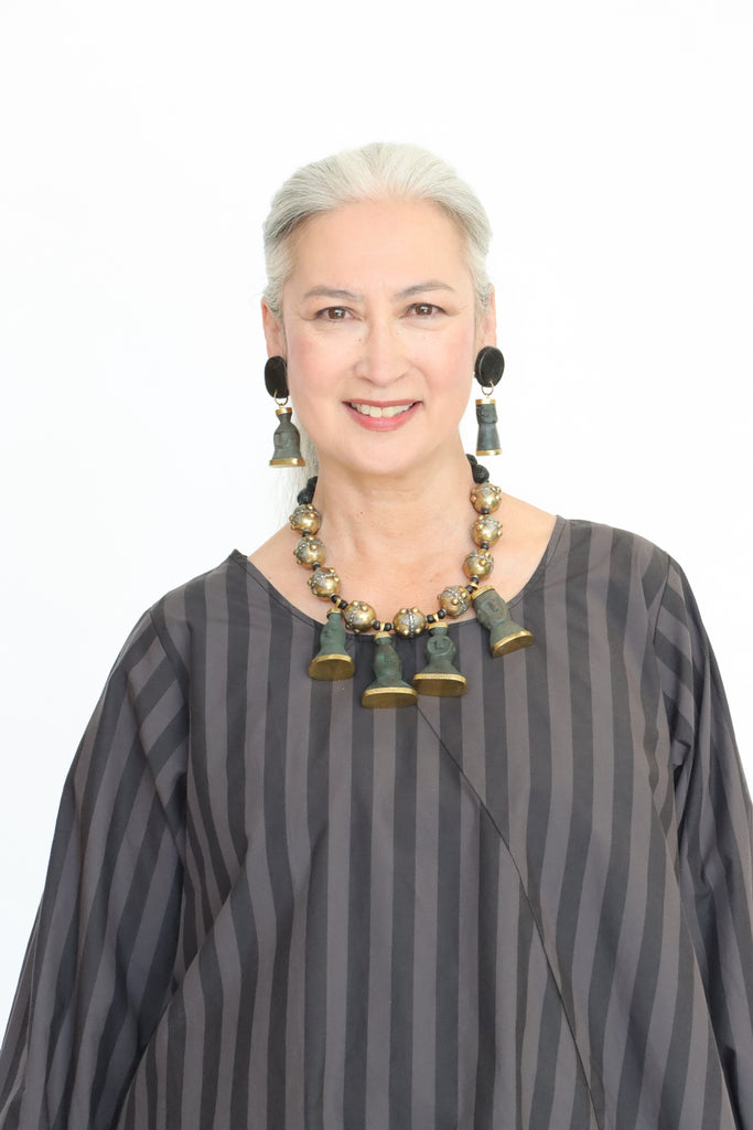 Sally Bass Stone Head Clip-On Earrings| ATELIER957