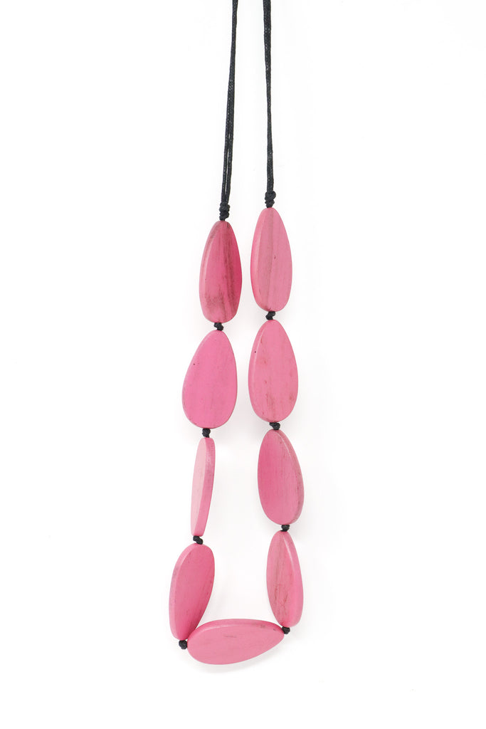 Sally Bass Pink Teardrop Necklace | ATELIER957
