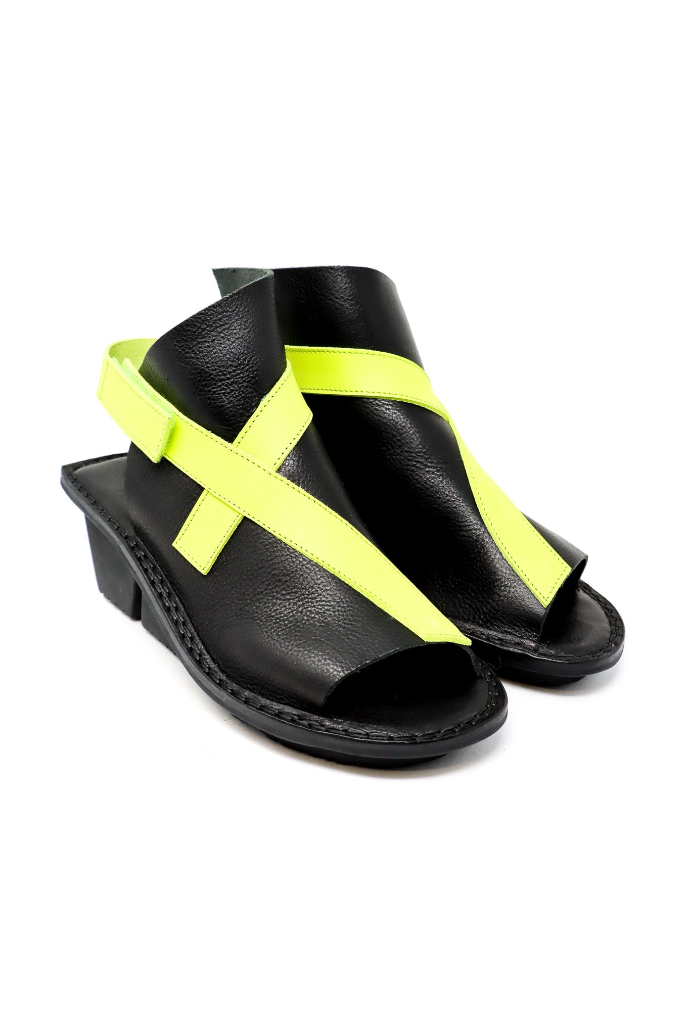 Trippen Mandarin Patch Black Sandals I ATELIER957