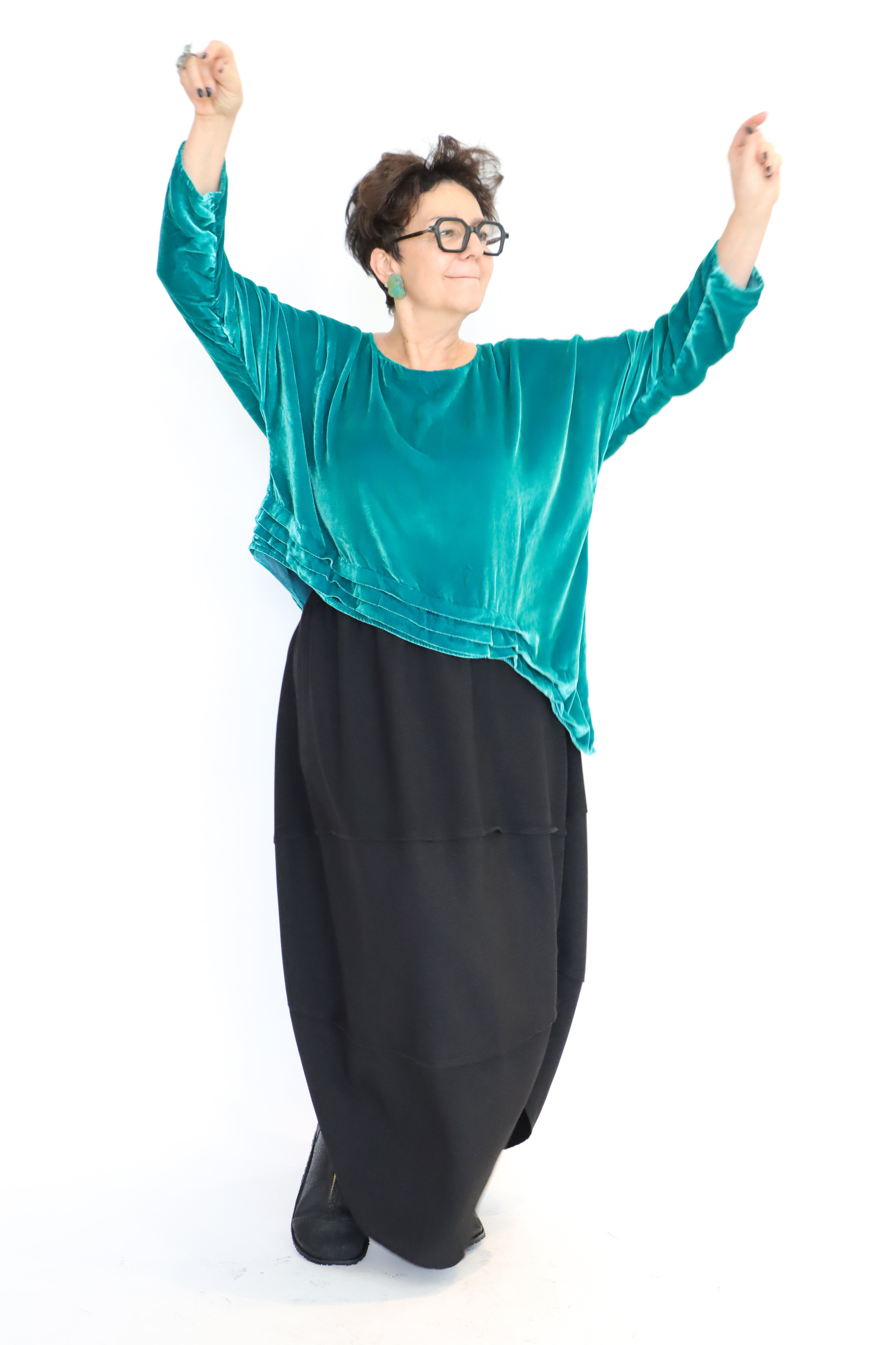 Krista Larson Basic Detail Velvet Shirt | ATELIER957