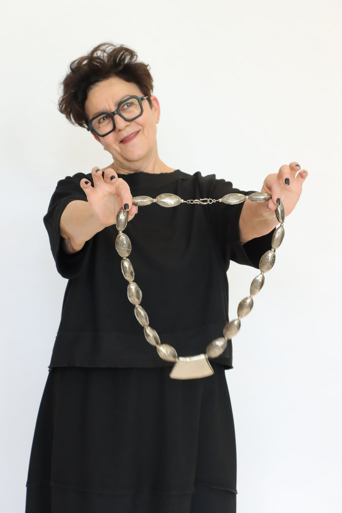 Sally Bass Silver Nepalese Beads Necklace | ATELIER957