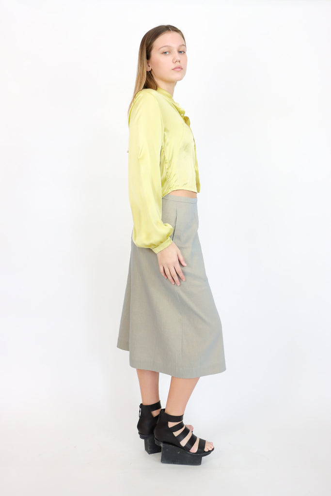 Umit Unal Lemon Silk Shirt | ATELIER957