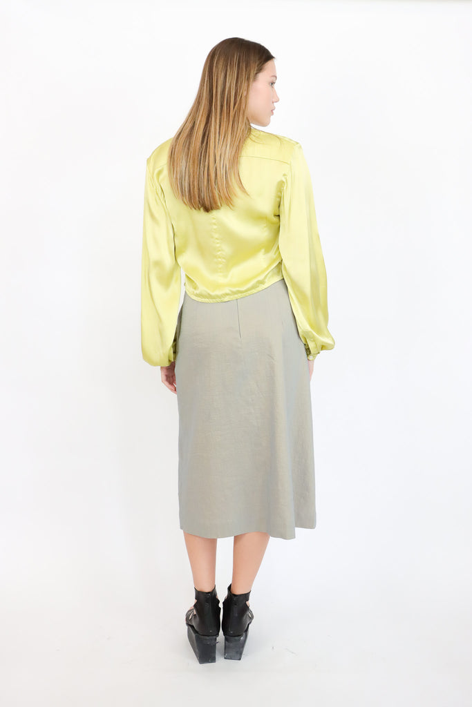 Umit Unal Lemon Silk Shirt | ATELIER957