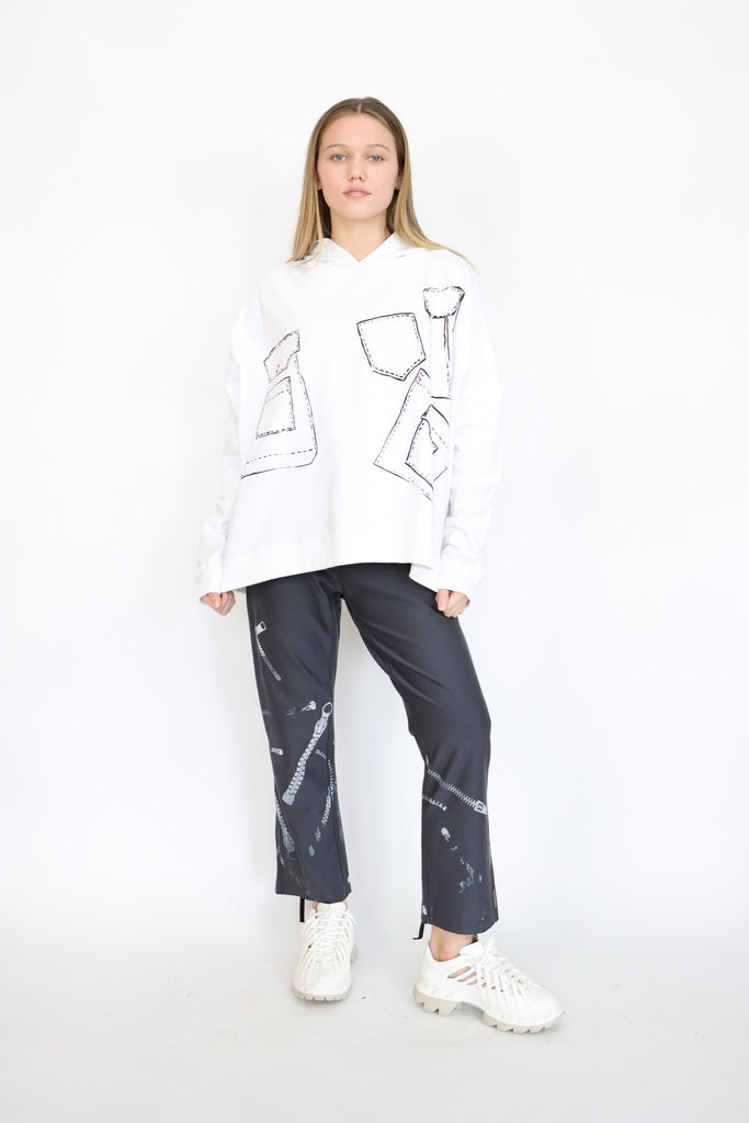 Paper Temples Pocket Print Hoodie (2 Colors) | ATELIER957