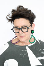 Sally Bass Leather Hoop Clips (2 Colors) | ATELIER957