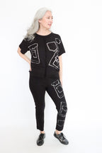 Paper Temples Crew Pocket Print Top | ATELIER957