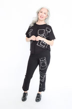 Paper Temples Pocket Print Kick Pants | ATELIER957