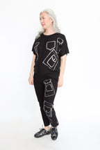 Paper Temples Crew Pocket Print Top | ATELIER957