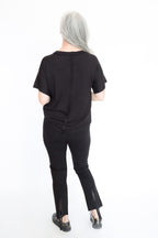 Paper Temples Crew Pocket Print Top | ATELIER957