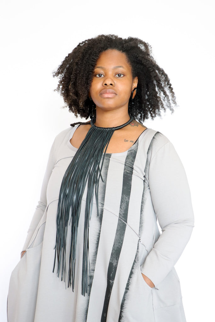 Caboclo Bad Leather Fringe Necklace | ATELIER957