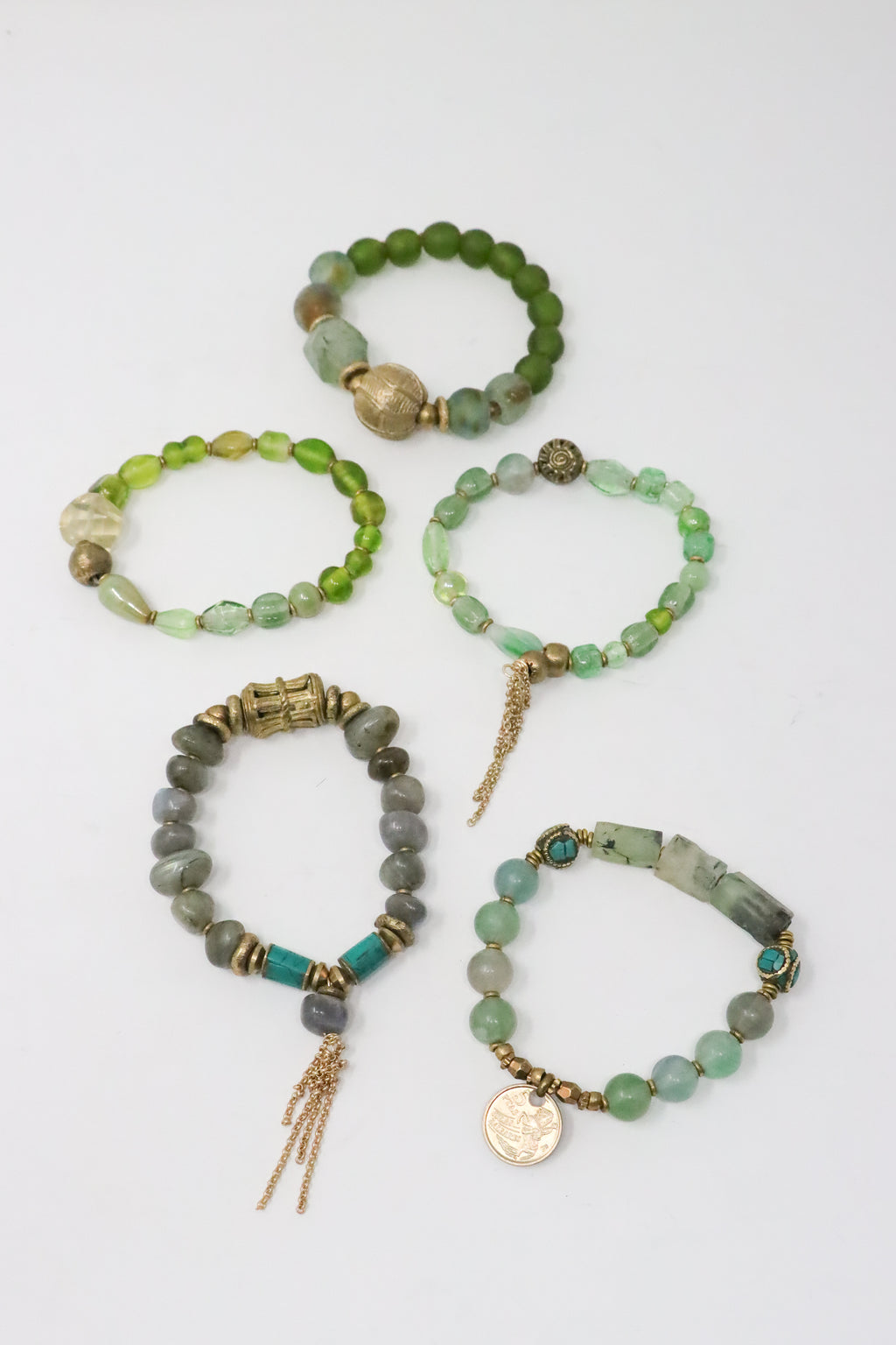 Mya Lambrecht B450 Green Bracelet Set | ATELIER957