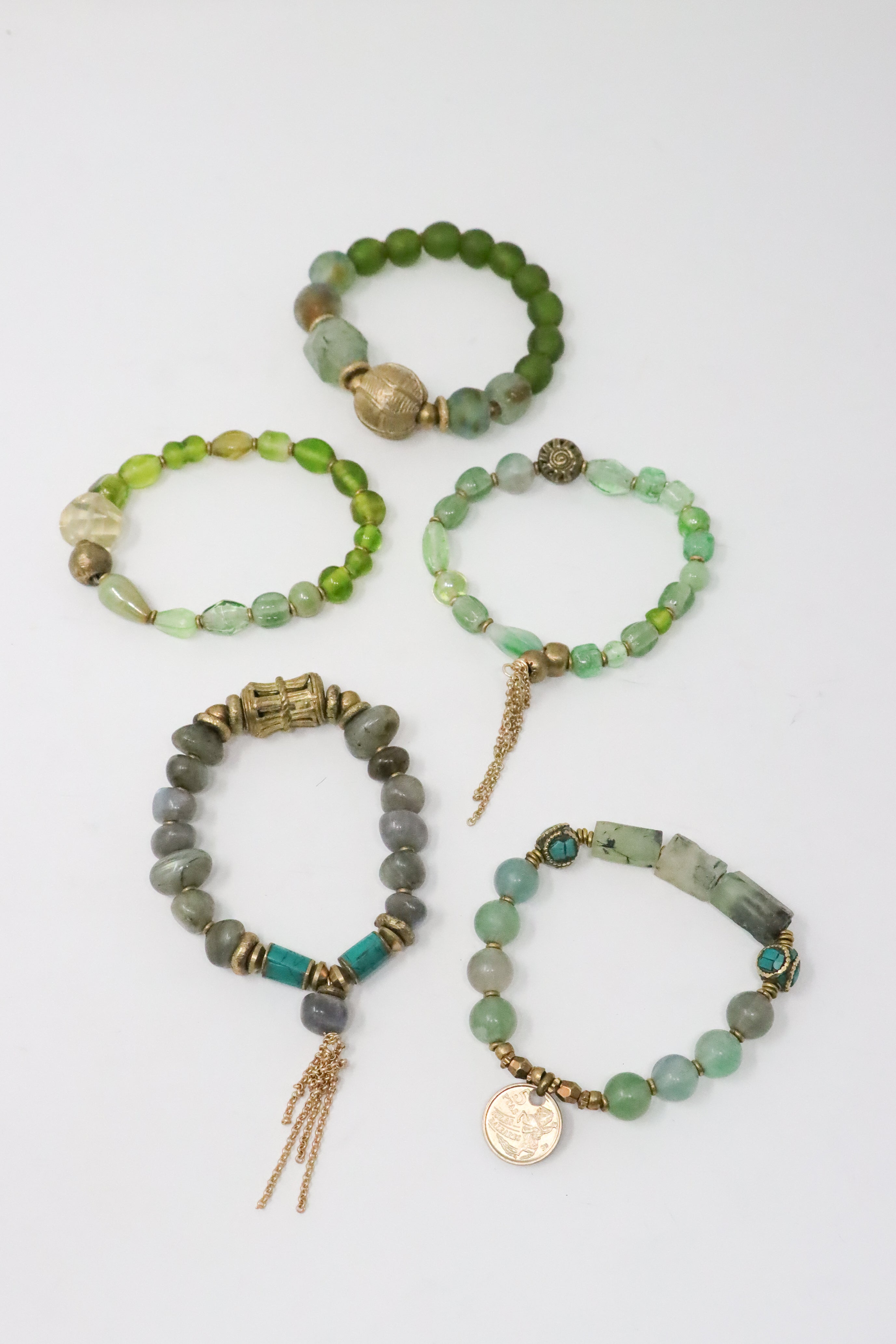 Mya Lambrecht B450 Green Bracelet Set | ATELIER957