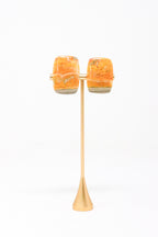 Sally Bass Bumblebee Jasper Clip-On Earrings