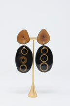 Sally Bass Cinnamon Clip-On Earrings