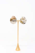Sally Bass Sandy Agate Clip-On Earrings