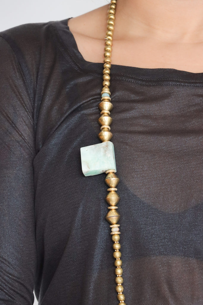 Mya Lambrecht Amazonite Square Necklace | ATELIER957
