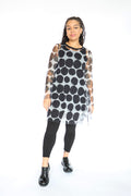 LUUKAA Polka Dot Mesh Tunic | ATELIER957