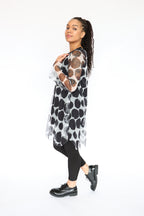 LUUKAA Polka Dot Mesh Tunic | ATELIER957