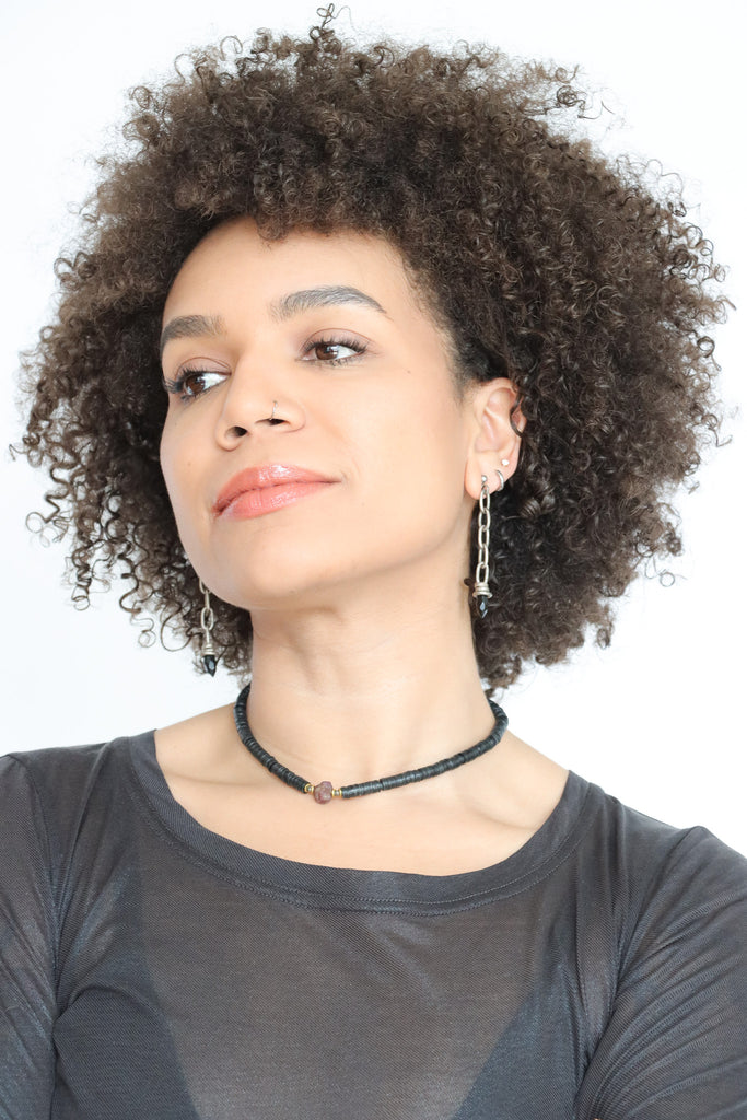 Mya Lambrecht Onyx Teardrop Earrings | ATELIER957