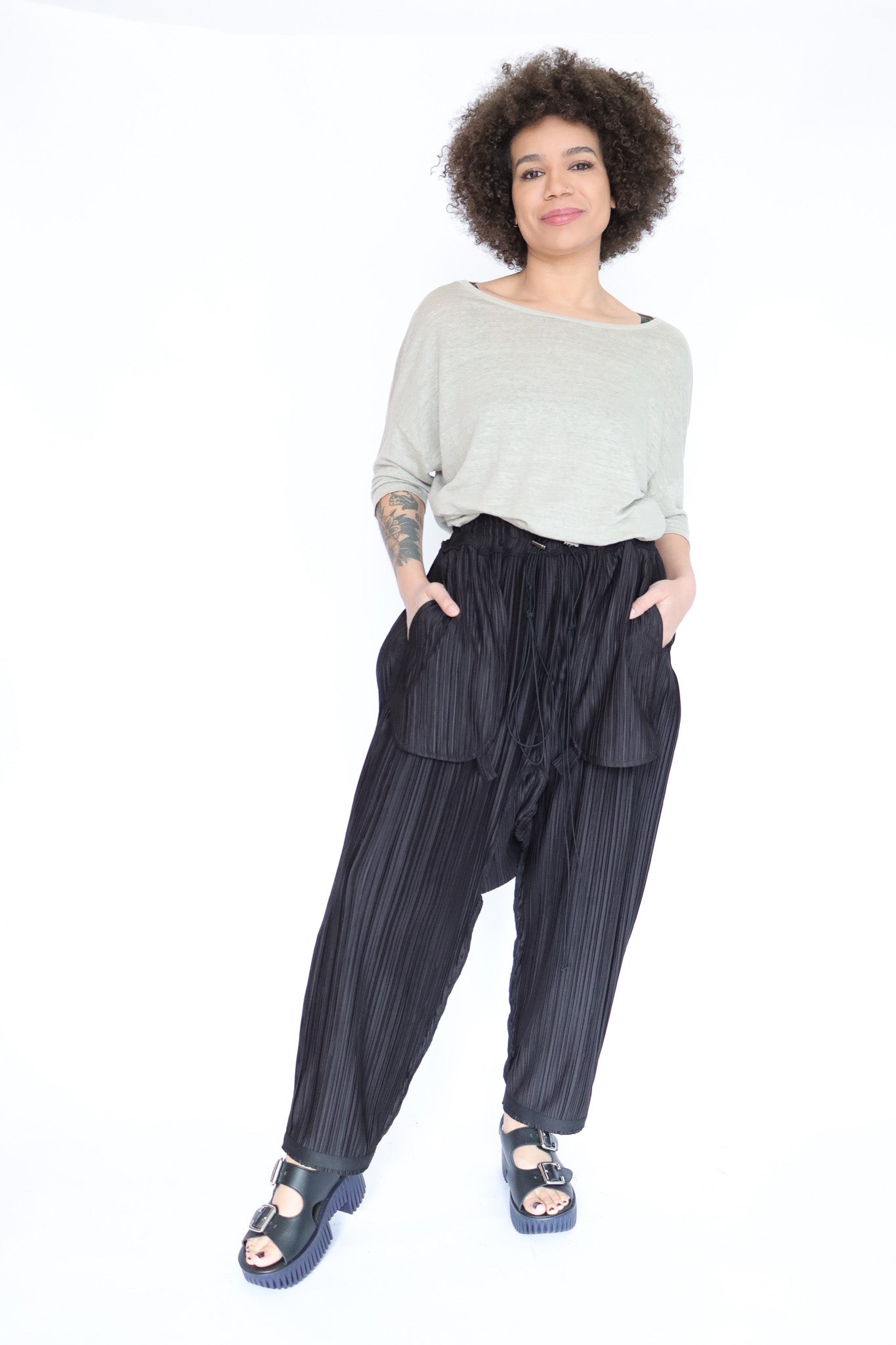 asparagus_ PT-11 Pleat Pants | ATELIER957