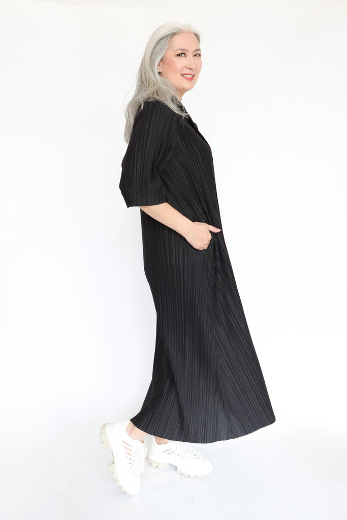 mer mer DR-02 Pleated Shirt Dress | ATELIER957