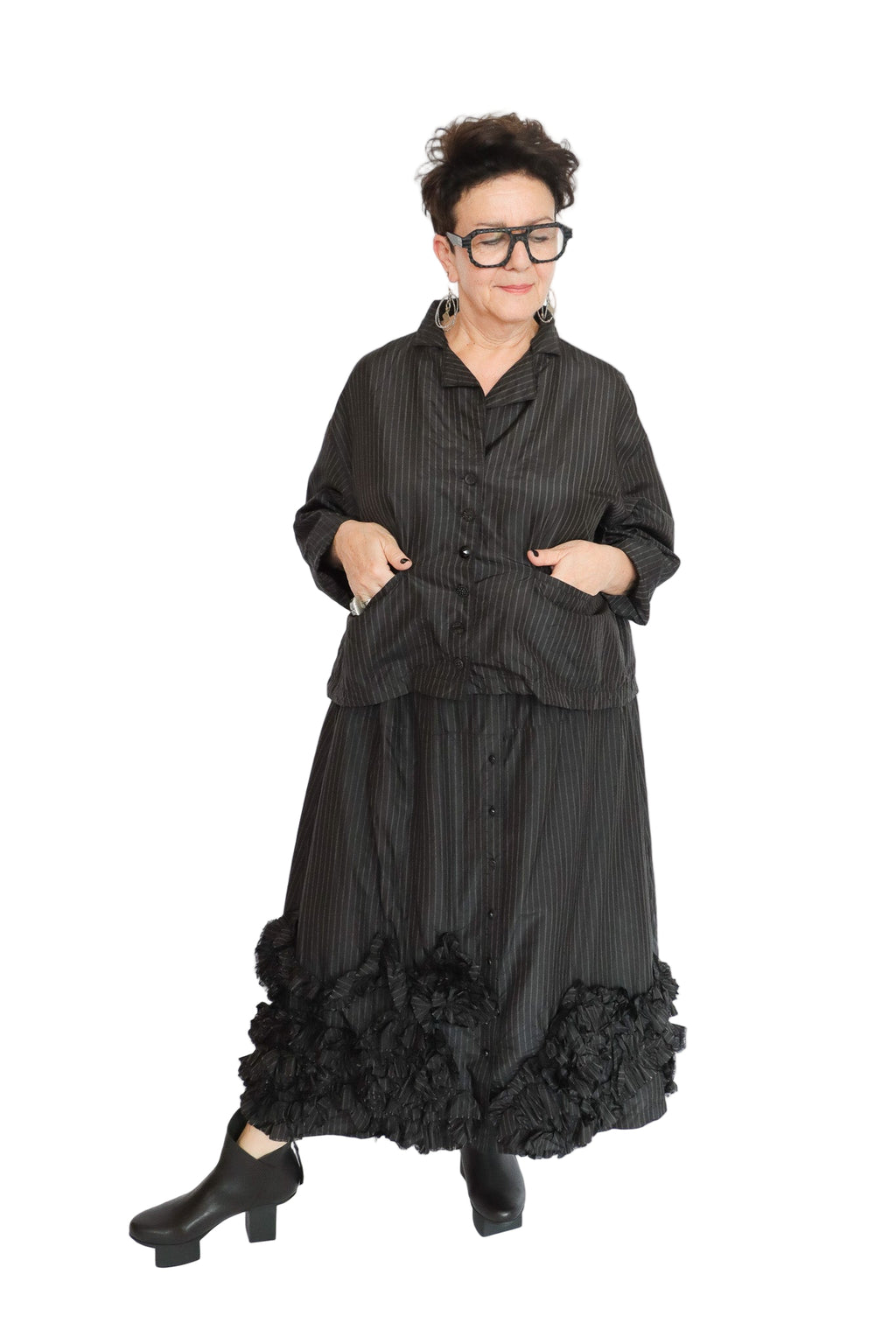 Krista Larson Black Coquette Skirt | ATELIER957