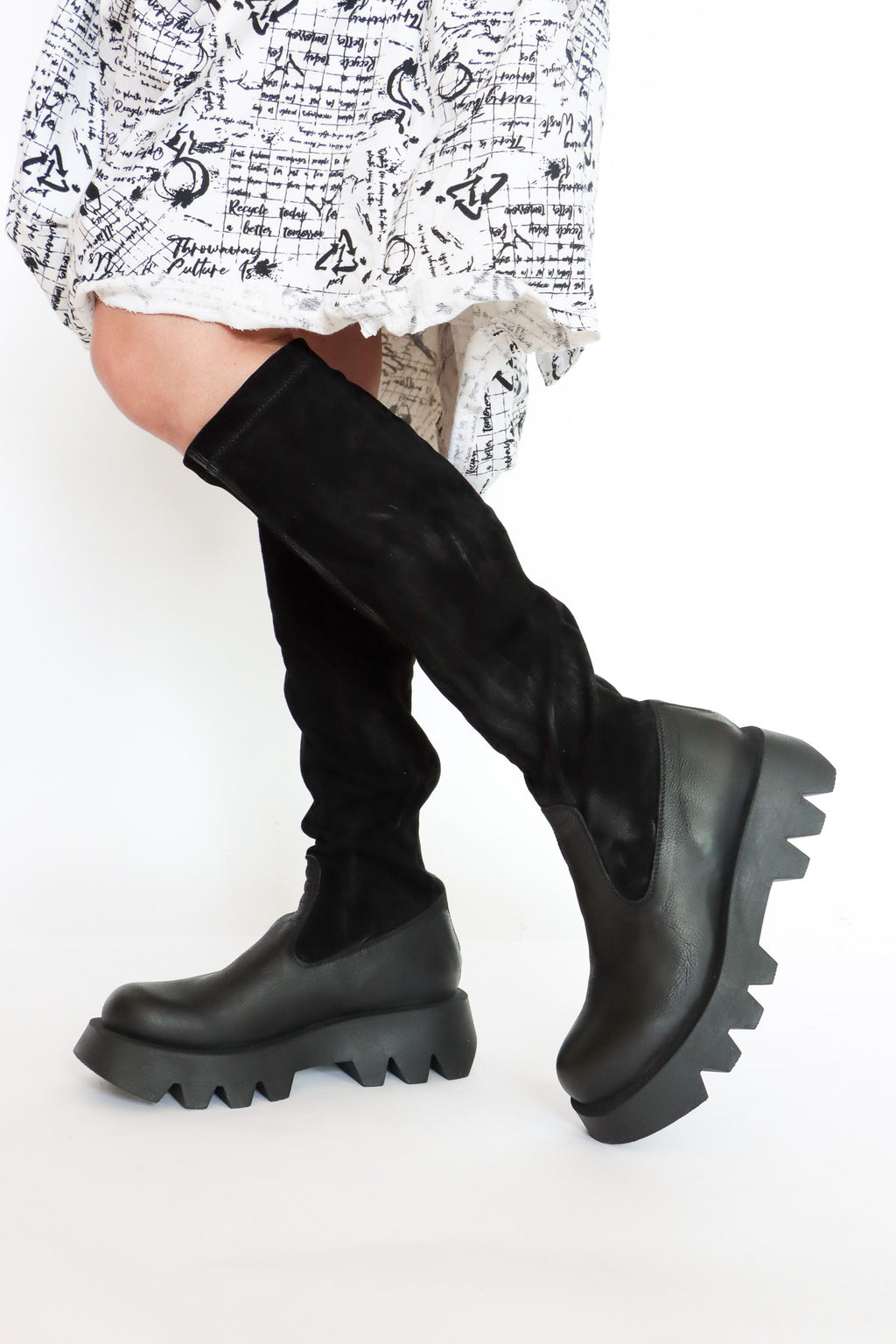 LOFINA Nero Knee High Boots | ATELIER957