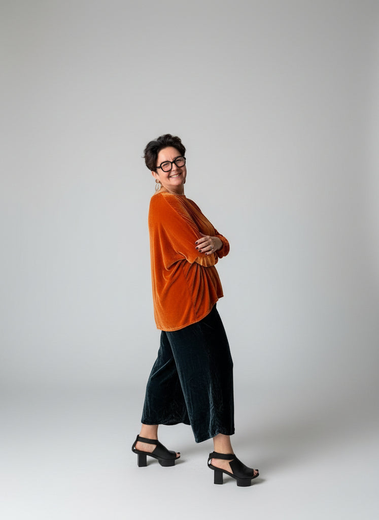 Krista Larson Basic Velvet Shirt | ATELIER957