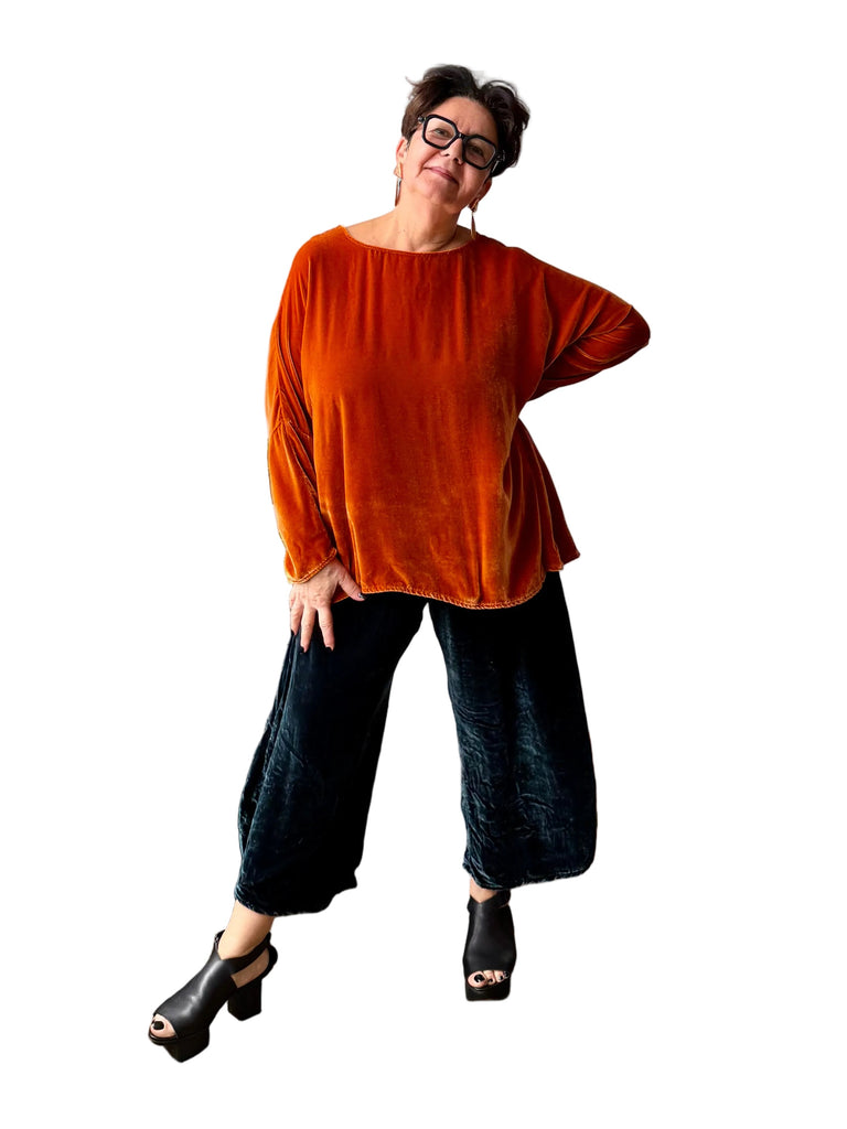 Krista Larson Basic Velvet Shirt | ATELIER957