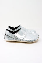 koryavy_dub Aged Silver Goatskin Clogs | ATELIER957