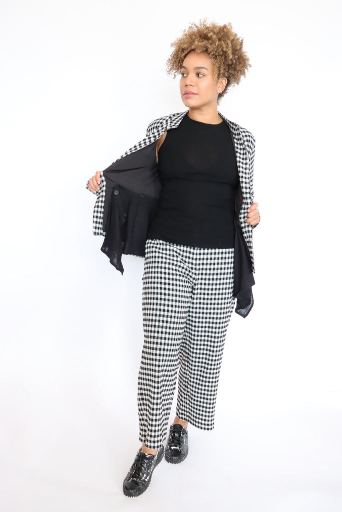 Pal Offner Checked Peplum Jacket | ATELIER957