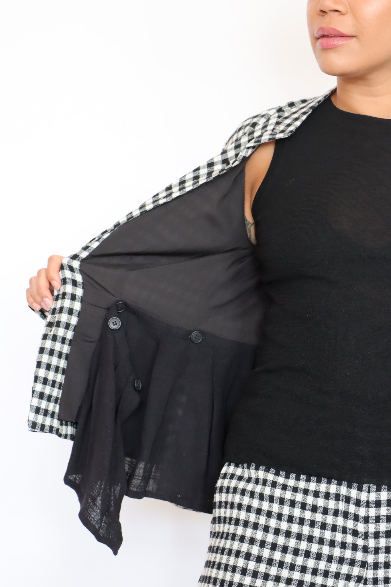 Pal Offner Checked Peplum Jacket | ATELIER957