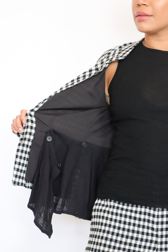 Pal Offner Checked Peplum Jacket | ATELIER957