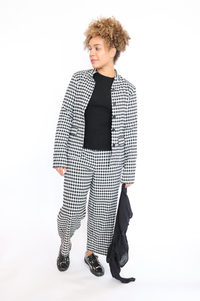 Pal Offner Checked Peplum Jacket | ATELIER957