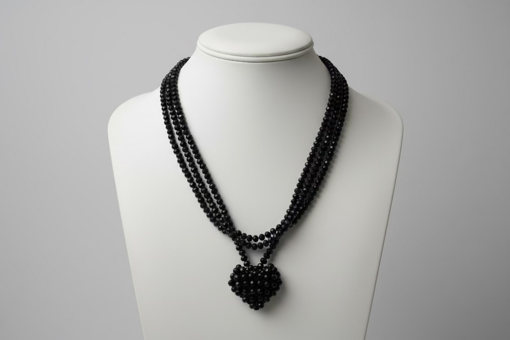 PLUSLAVIE PLÜ Black A Heart Chain | ATELIER957
