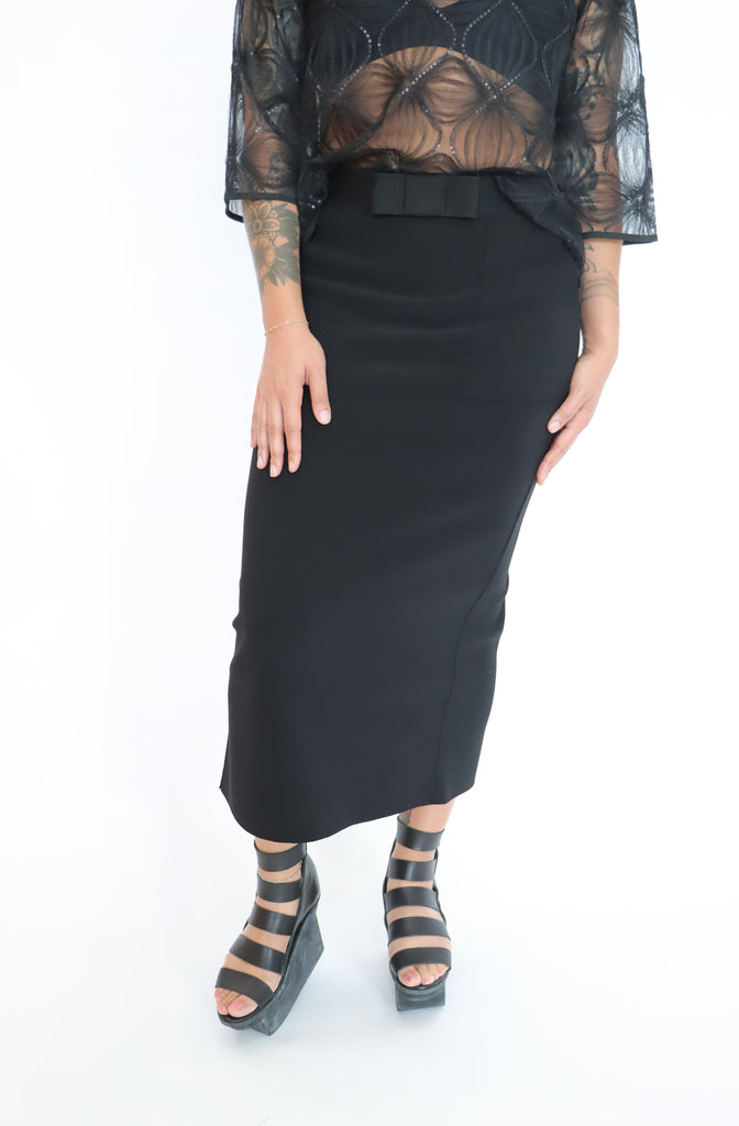  mer mer Waist Ribbon Pencil Skirt  | ATELIER957