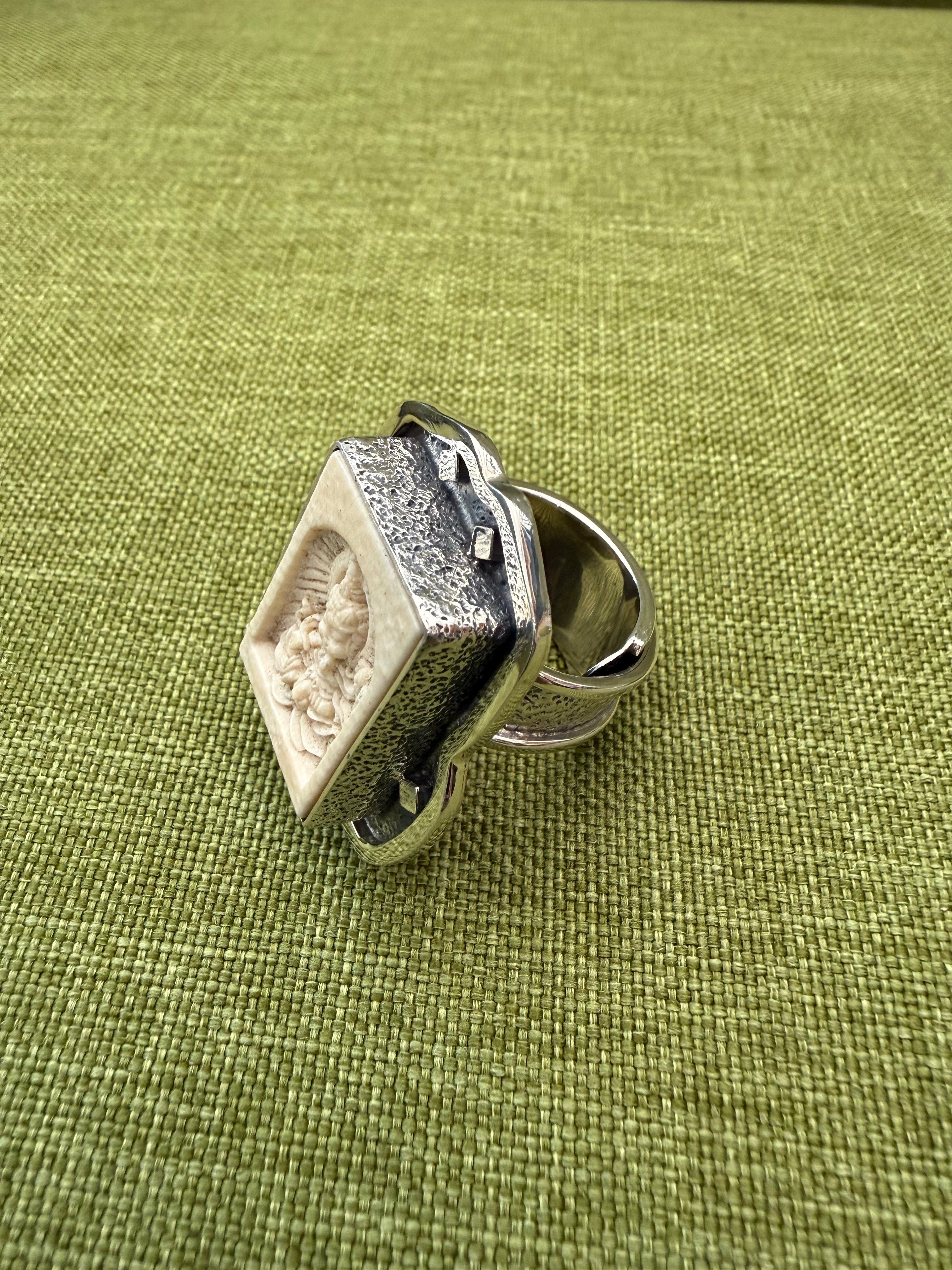 Sally Bass Buddha Bone Ring
