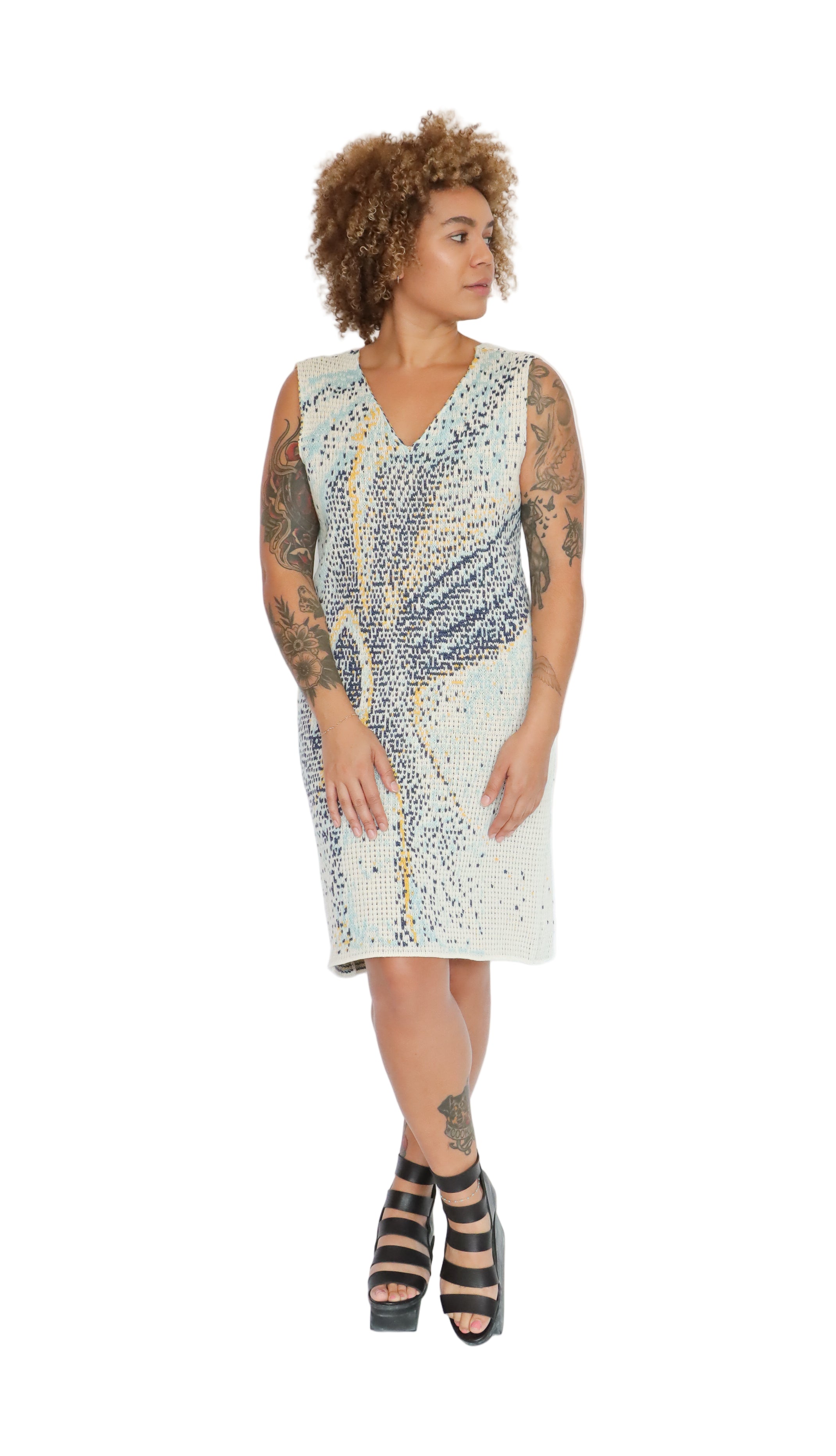 Knitteria Sea Jacquard Dress  | ATELER957