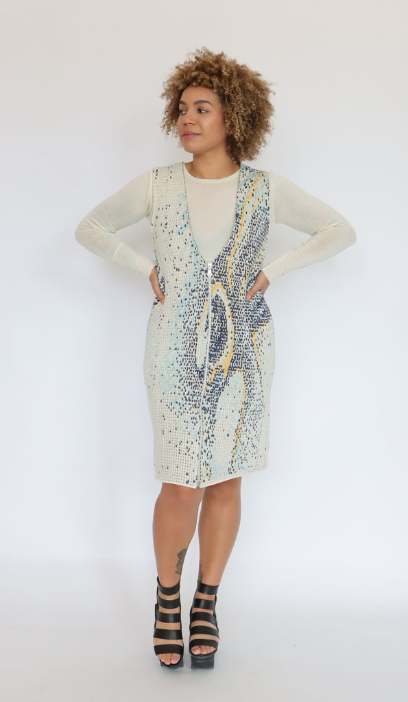 Knitteria Sea Jacquard Dress  | ATELER957
