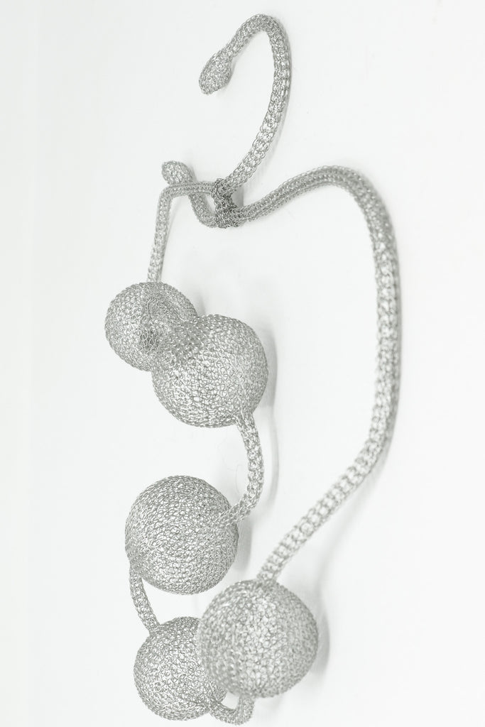 Sally Bass Handwoven Mesh Globe Necklace | ATELIER957