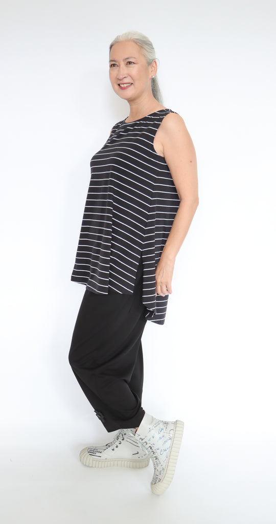 PLUSLAVIE PLÜ A Pinstripe Top | ATELIER957