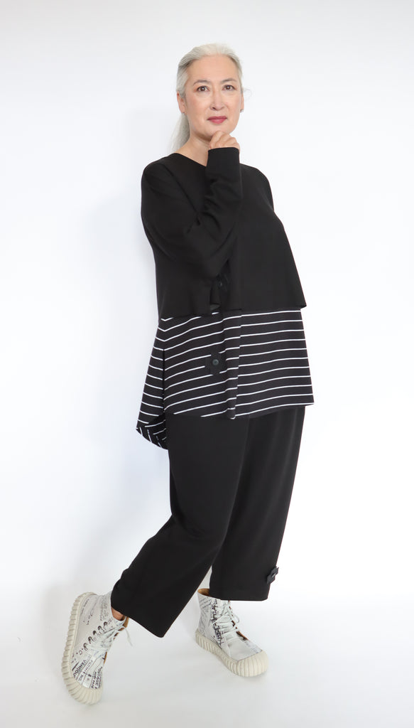 PLUSLAVIE PLÜ A Pinstripe Top | ATELIER957