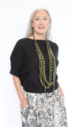 Sally Bass Layered Wooden Beads Necklace (4 Colors) | ATELIER957