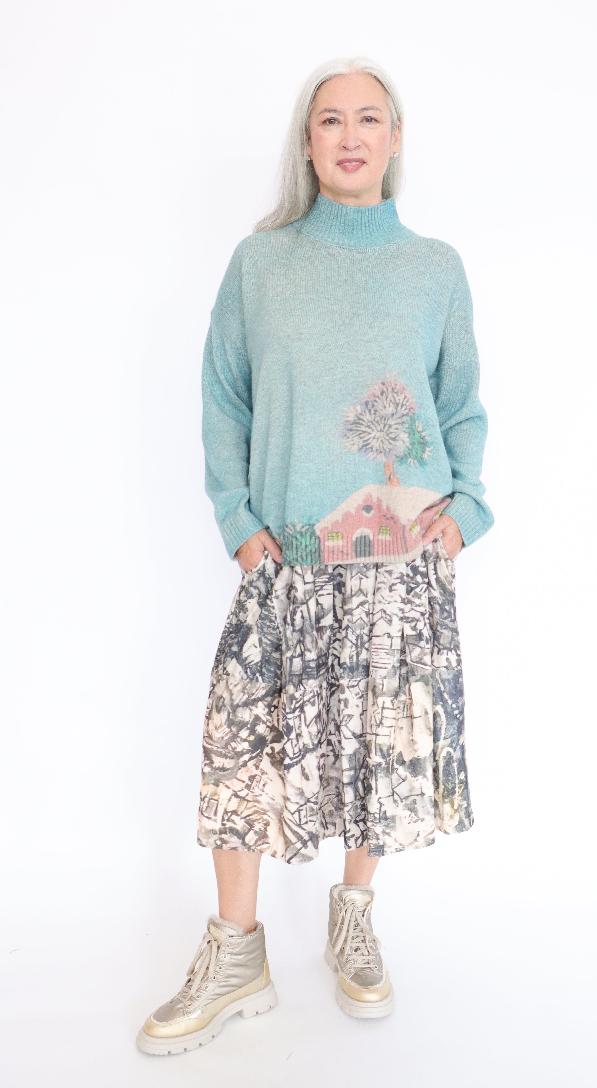 Talking Walls Nona Labyrinth Skirt | ATELIER957