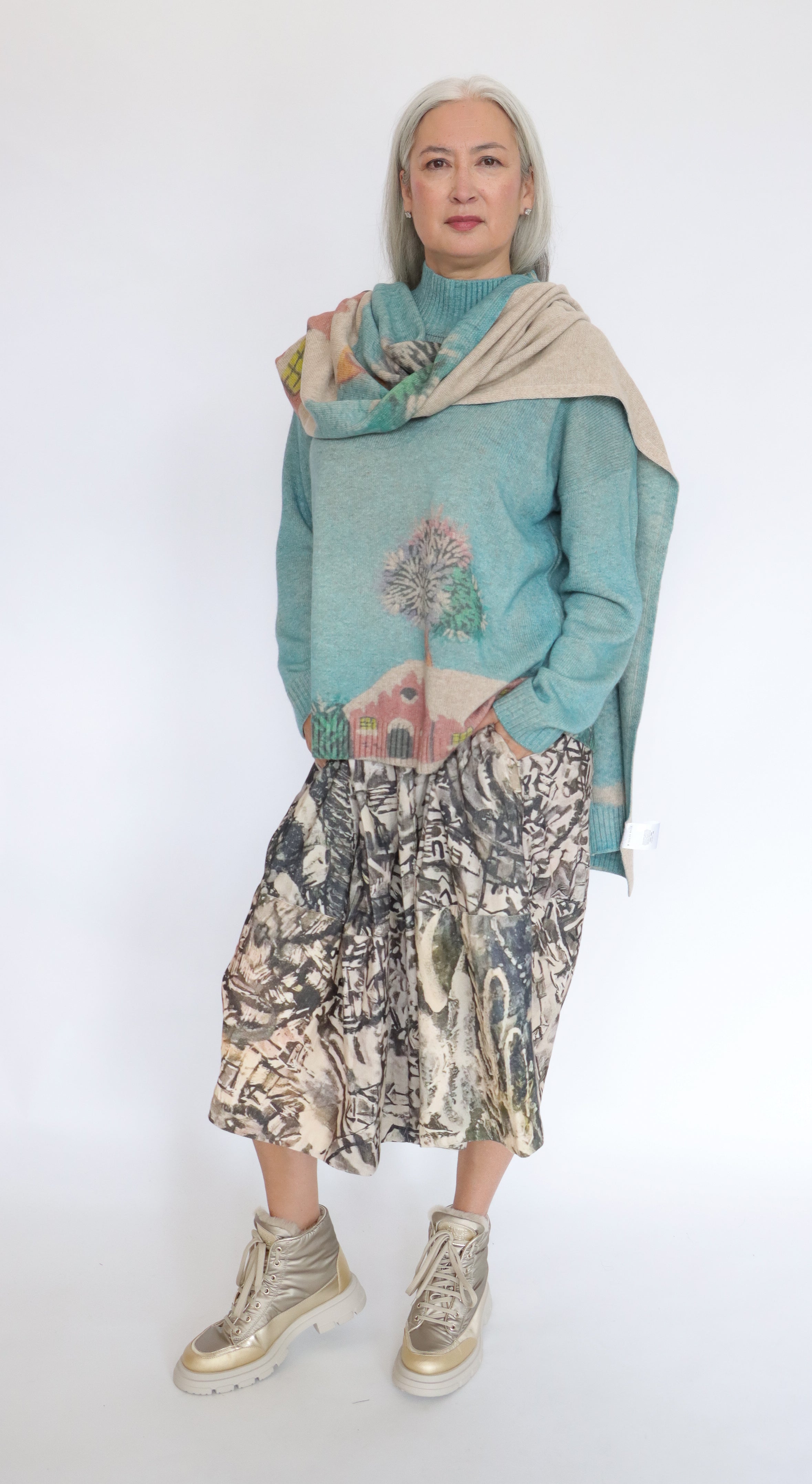 Talking Walls Lina Snow Scarf | ATELIER957