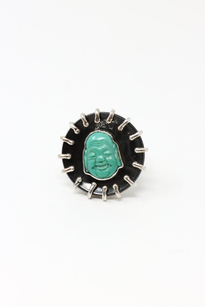 Sally Bass Turquoise Buddha Ring | ATELIER957
