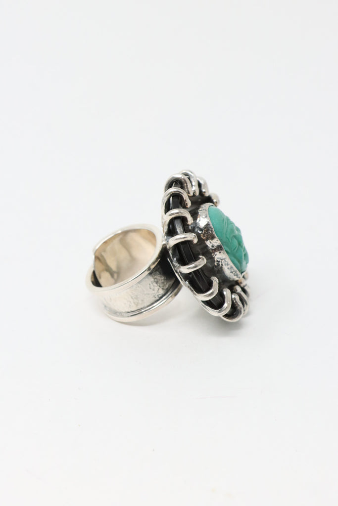 Sally Bass Turquoise Buddha Ring | ATELIER957