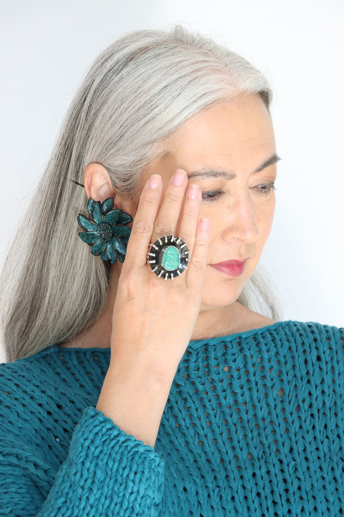 Sally Bass Turquoise Buddha Ring | ATELIER957